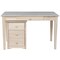 International Concepts 2 drawer File Cabinet with Desk 26 in D X 26 H, 30 W X Hardwood, Unfinished K-OF-51-41 - alternate 7